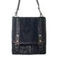 Myra Dustrider upcycled canvas vintage style Concealed-Carry bag for Women in black with leather detail