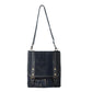 Myra Dustrider upcycled canvas vintage style Concealed-Carry bag for Women in black with leather detail
