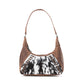 Myra Redrock Vale Embossed Leather Bag in Tobacco Cream
