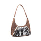 Myra Redrock Vale Embossed Leather Bag in Tobacco Cream