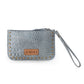 Myra Petalwild Western Wallet for Women in blue sage with embossed detail
