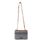 Myra Tribal Hollow Cotton & Leather Crossbody Bag in Midnight Onyx