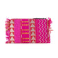 Myra Eye of the Storm Beaded Pouch in Pink Mirage