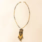 Myra Sun Strung Beaded Necklace in Brown