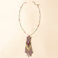 Myra Sky and Coral in necklace in Turquoise