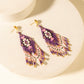 Myra Starfall Fringe Earrings in Wildberry