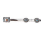 Myra Floracrest Hairon Concho Belt for Women with Handtooling and Turquoise Stone Buckle