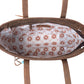 Myra Saddle Crestfall Handtooled Bag in Cowhide Frost