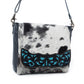 Myra Sagebrush Vale Hairon Leather Concealed Carry Bag in Onyx Frost
