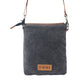 Myra Stonebrook Canvas & Hairon Bag in Spotted Ivory