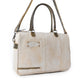 Myra Summit Line Leather Laptop Bag in Desert Cream