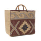Myra Desert Loom Jute Weekender Bag in Saffron Dune