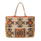 Myra Desert Loom Jute Weekender Bag in Sunbaked Aureate