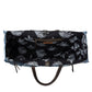 Myra Frayed Frontier Western denim Tote Bag for Women in denim blue with fringe detail