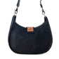 Myra Santa Fe Handtooled Bag for Women in Black with hairon and studded detail