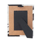 Myra Cornerstone Handtooled Leather Photo Frame in brown with hairon detail, western home décor