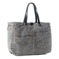 Myra Billyjean Western denim Tote Bag for Women in denim black with leather detail