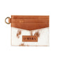 Myra Cowtown Card Holder for Women in brown with hair-on detail