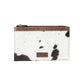 Myra Hayride Hairon Leather Pouch for Women in black