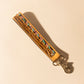 Myra Wildhue Western Key Fob in light brown with hand painted detail
