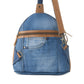 Myra Bluejean fanny pack bag for Women in blue with denim and Front Pocket