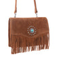 Myra Yellowstone Highland Range Suede Leather Belt Bag in Desert Tan
