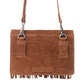 Myra Yellowstone Highland Range Suede Leather Belt Bag in Desert Tan