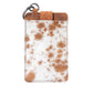 Myra Roper Card Holder for Women in brown with hair-on detail