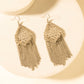 Myra Stormtrail Fringe Earrings in Antique Frost