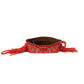 Myra Boot Stitch Suede Bag for Women in red with embroidery and fringe detail