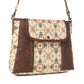 Myra Oakline Cotton & Leather Shoulder Bag in Oat Brown