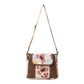 Myra Oakline Cotton & Leather Shoulder Bag in Powder Brown
