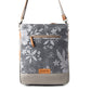 Myra Carefree Days vintage shoulder bag for Women in sage with leather details