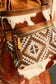 Myra Diamondback Trail Western Shoulder Bag for Women in Brown with Rug details