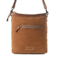 Myra Diamondback Trail Western Shoulder Bag for Women in Brown with Rug details
