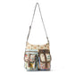 Myra Le Fleur Bel Cowgirl Shoulder Bag for Women in yellow floral with leather and Concho details