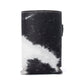 Myra Birch Valley Hairon Leather Beer Can Holder in Ivory Slate