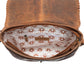 Myra Honey Field Hairon Leather Messenger Bag in Sable Mist