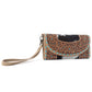 Myra Stoneflower Hairon Leather Women's Wallet in Onyx Pearl