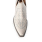 Myra Tempest Embroidered Cowgirl Booties in Ivory for Women in Genuine Leather with Snip Toe