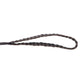 Trailbound Leather Dog Leash in Rustic Brown with Braided Design and Metal Hook
