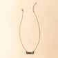 Myra Cowgirl Boot Charm Necklace for Women in Moonlit and Turquoise