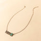 Myra Cowgirl Boot Charm Necklace for Women in Moonlit and Turquoise