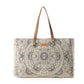 Myra Wildmandala Weekender Bag for Women in ivory with vintage print detail