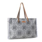 Myra Wild Compass Weekender Bag for Women in sage with vintage print detail