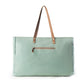 Myra Wildtusk Weekender Bag for Women in green with vintage print detail