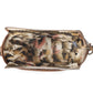 Myra Sagebrook Jacquard upcycled canvas Bag for Women in sage with leather detail