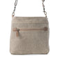 Myra Aztec Hide Western Crossbody Bag for Women in olive with hairon detail