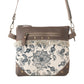 Myra Inkwild Vintage Crossbody Bag for Women in ivory with fringe detail