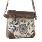 Myra Inkwild Vintage Crossbody Bag for Women in ivory with fringe detail